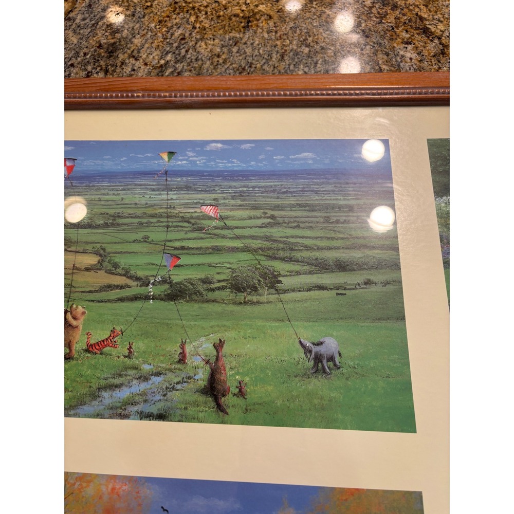 Peter Ellenshaw The Four Seasons of Winnie The Pooh Framed Art Print 38.5x26.5 - Picture 5 of 15